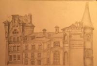 City Views - Old House - Pencil  Paper